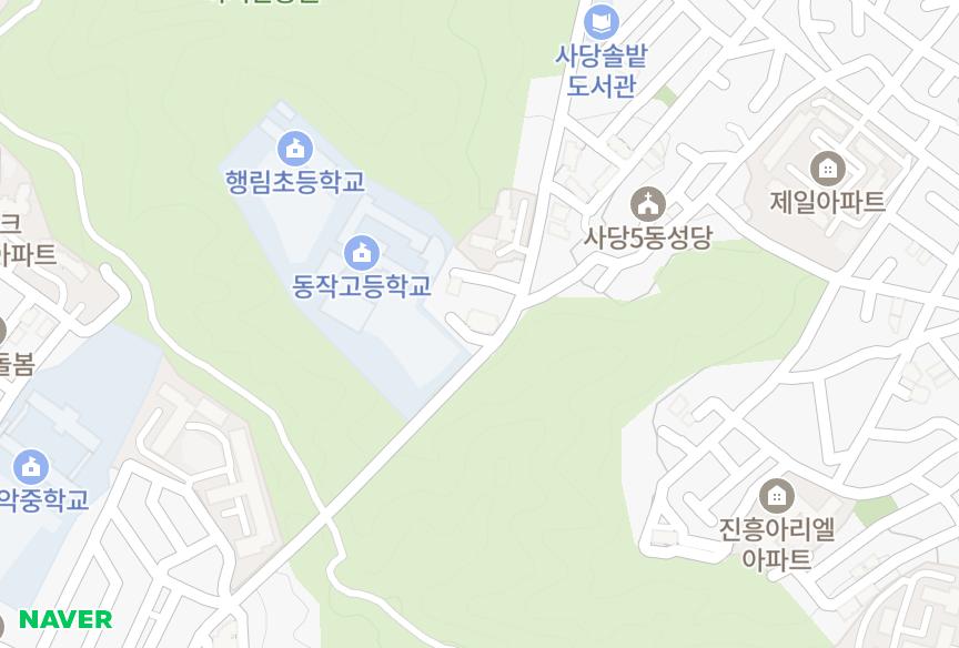 서울특별시 동작구 사당동 레디앙스 위치·실거래 시세 지도