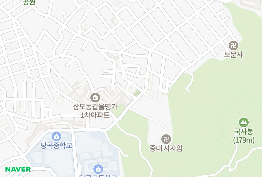 서울특별시 동작구 상도동 성우 위치·실거래 시세 지도