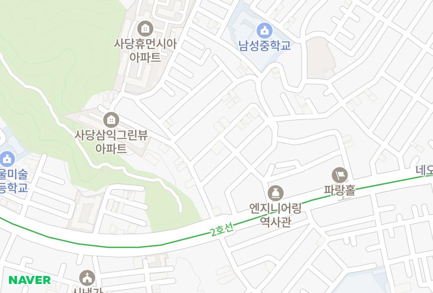 서울특별시 동작구 사당동 닷컴캐슬 위치·실거래 시세 지도