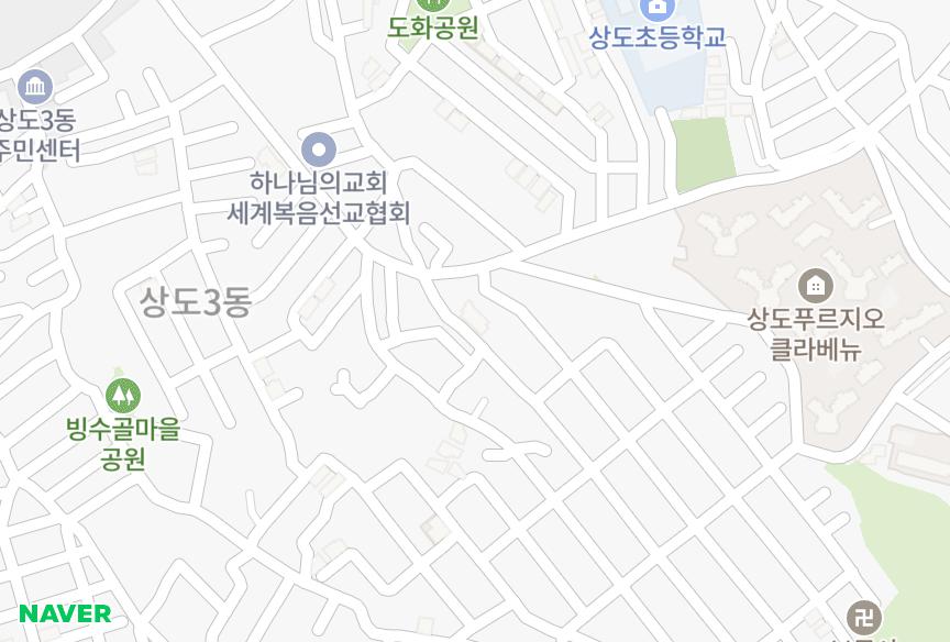 서울특별시 동작구 상도동 성대 위치·실거래 시세 지도