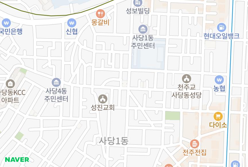 서울특별시 동작구 사당동 삼성월드 위치·실거래 시세 지도