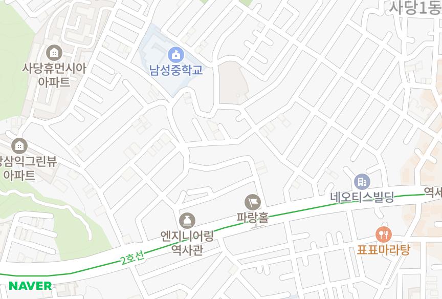 서울특별시 동작구 사당동 오림센트빌 위치·실거래 시세 지도