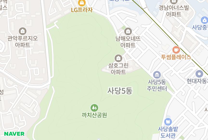 서울특별시 동작구 사당동 태천 위치·실거래 시세 지도