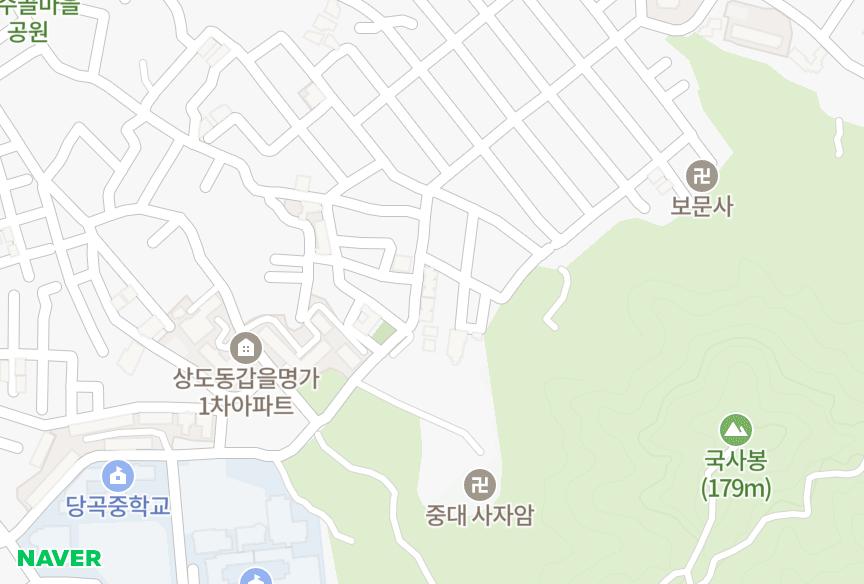서울특별시 동작구 상도동 상도타워A동 위치·실거래 시세 지도