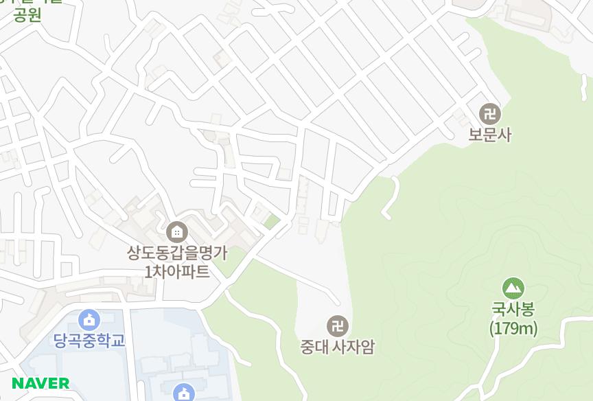 서울특별시 동작구 상도동 상도타워B동 위치·실거래 시세 지도