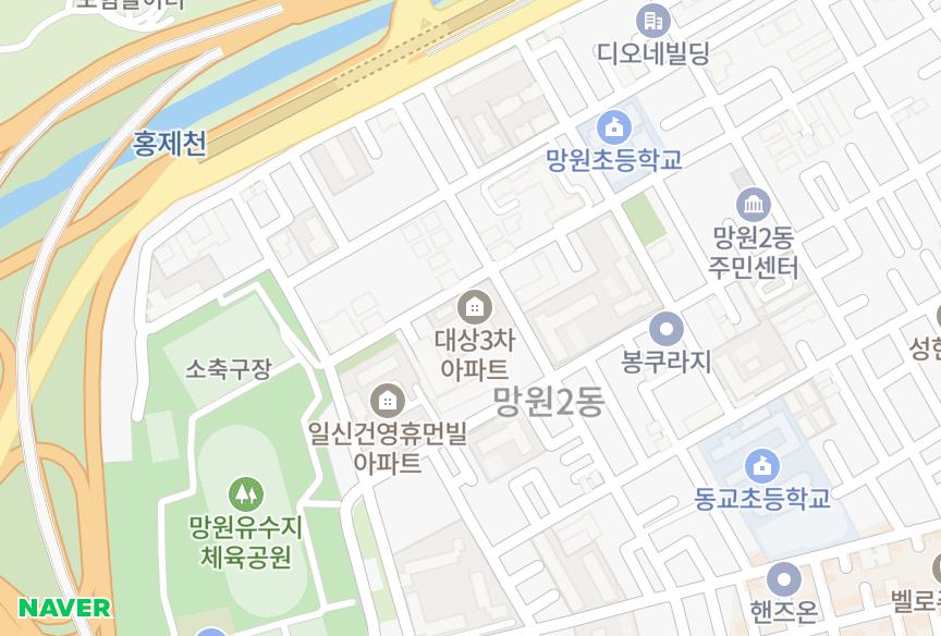 서울특별시 마포구 망원동 망원대상3차 위치·실거래 시세 지도