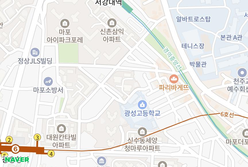 서울특별시 마포구 신수동 마포벽산이솔렌스힐 위치·실거래 시세 지도