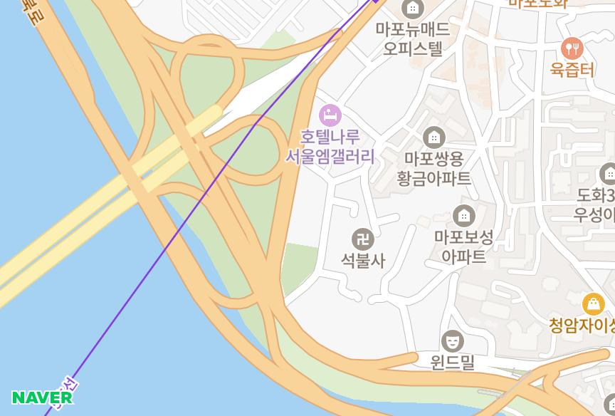 서울특별시 마포구 마포동 강변한신코아 위치·실거래 시세 지도