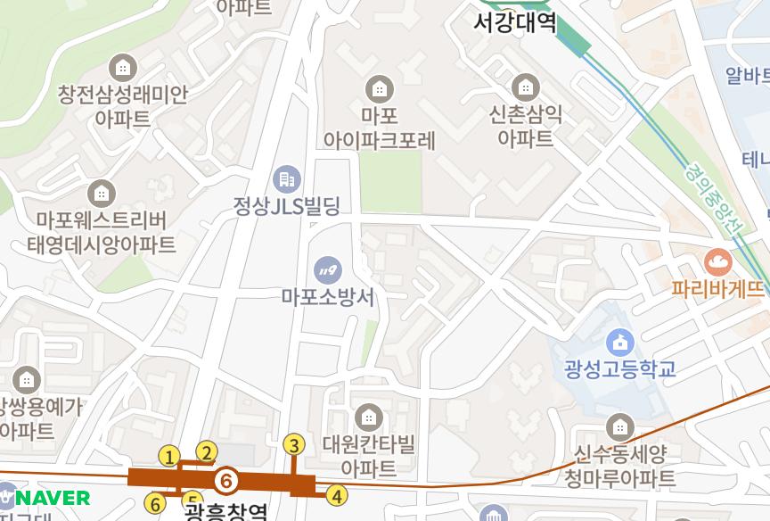 서울특별시 마포구 신수동 경남아너스빌1단지 위치·실거래 시세 지도
