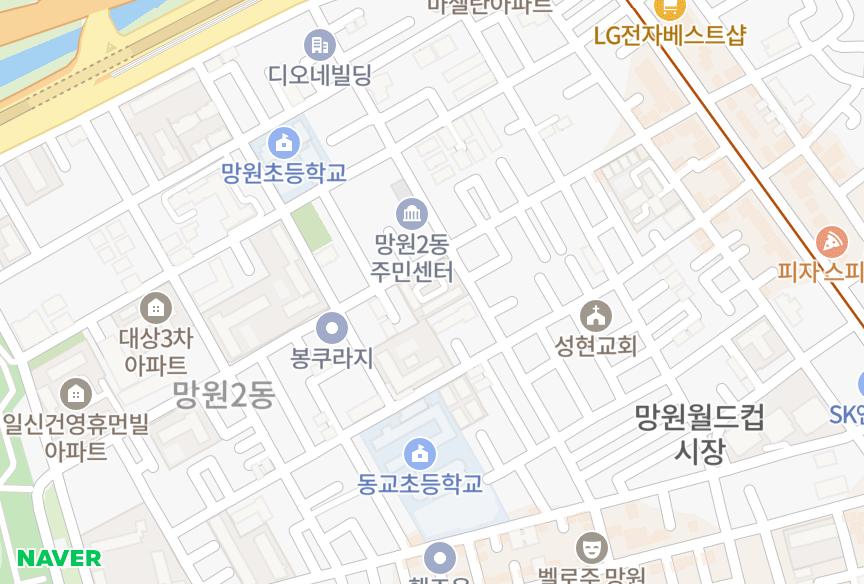 서울특별시 마포구 망원동 성신 위치·실거래 시세 지도