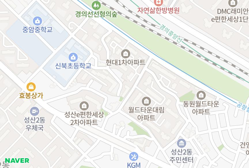 서울특별시 마포구 중동 강림월드타운 위치·실거래 시세 지도