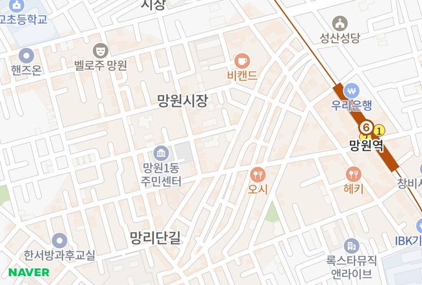 서울특별시 마포구 망원동 태청 위치·실거래 시세 지도