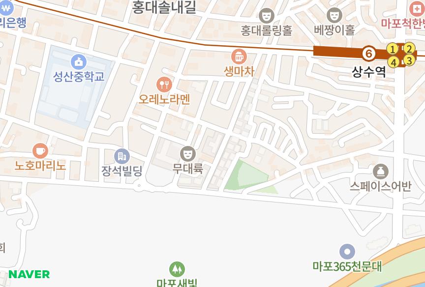 서울특별시 마포구 합정동 장미 위치·실거래 시세 지도
