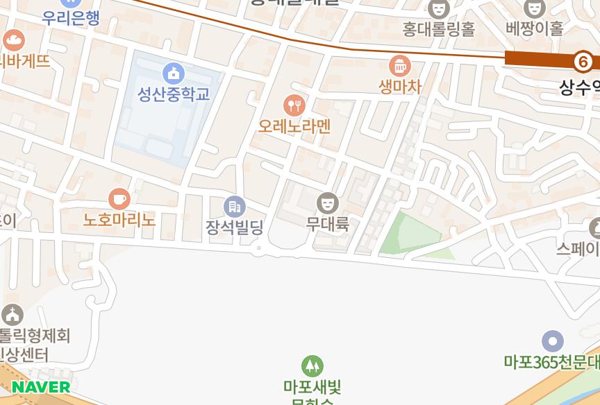 서울특별시 마포구 합정동 일신건영휴먼빌 위치·실거래 시세 지도