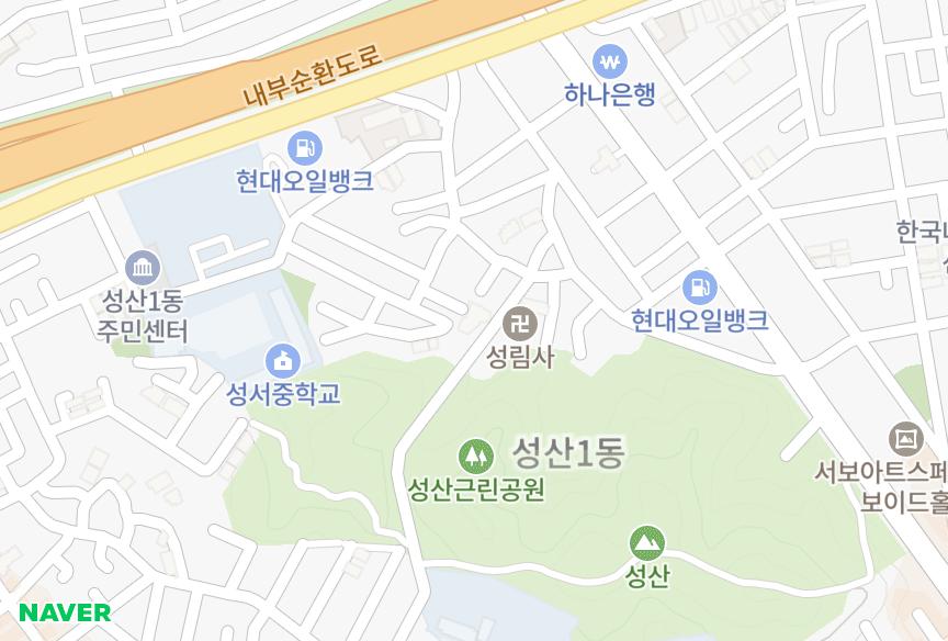 서울특별시 마포구 성산동 성산힐하우스 위치·실거래 시세 지도