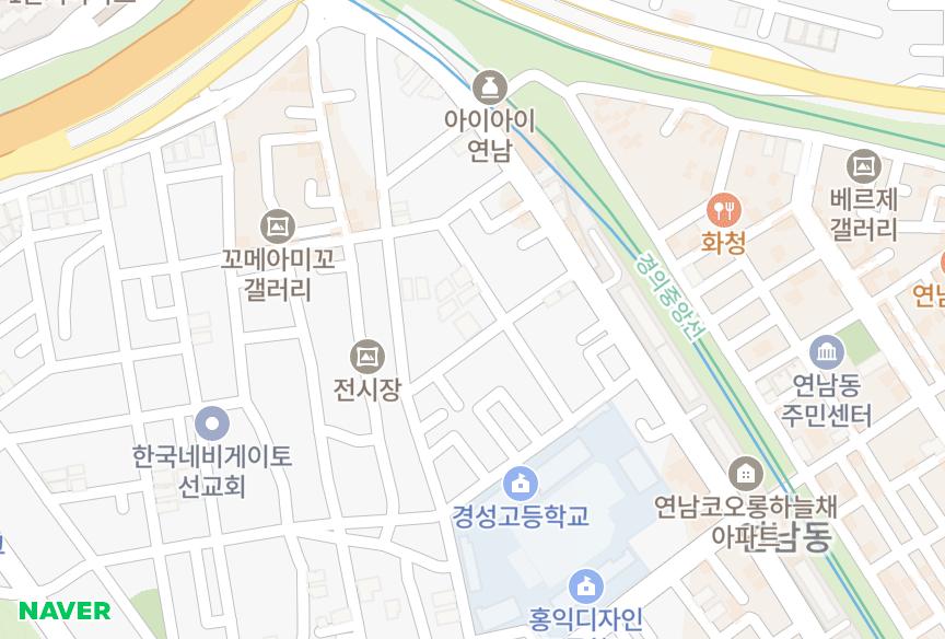 서울특별시 마포구 연남동 휴먼 위치·실거래 시세 지도