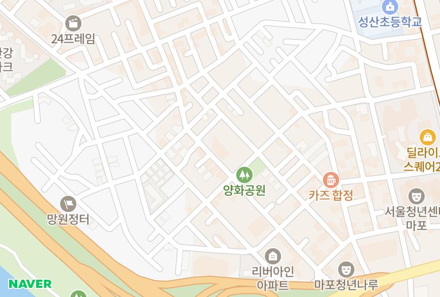 서울특별시 마포구 합정동 합정한강 위치·실거래 시세 지도