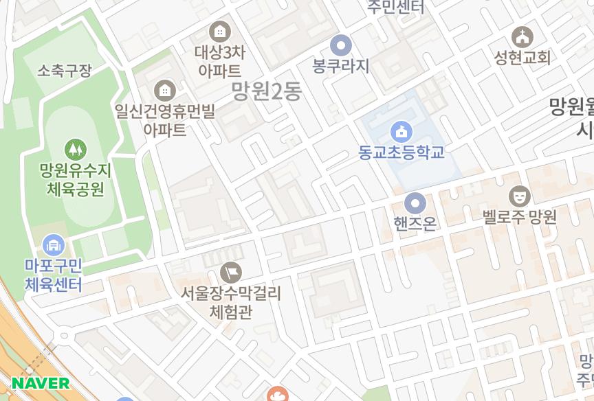 서울특별시 마포구 망원동 대성2차 위치·실거래 시세 지도