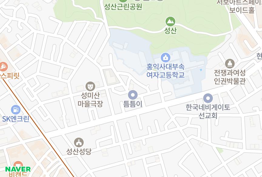 서울특별시 마포구 성산동 라인성서 위치·실거래 시세 지도