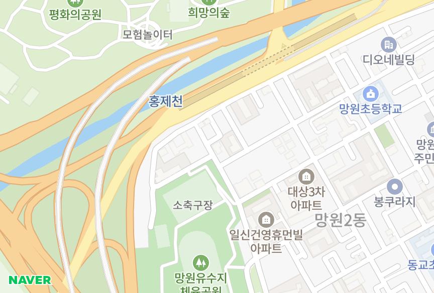 서울특별시 마포구 망원동 그린월드 위치·실거래 시세 지도