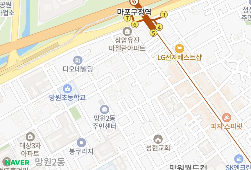서울특별시 마포구 망원동 광남캐스빌아파트(435-4번지) 위치·실거래 시세 지도