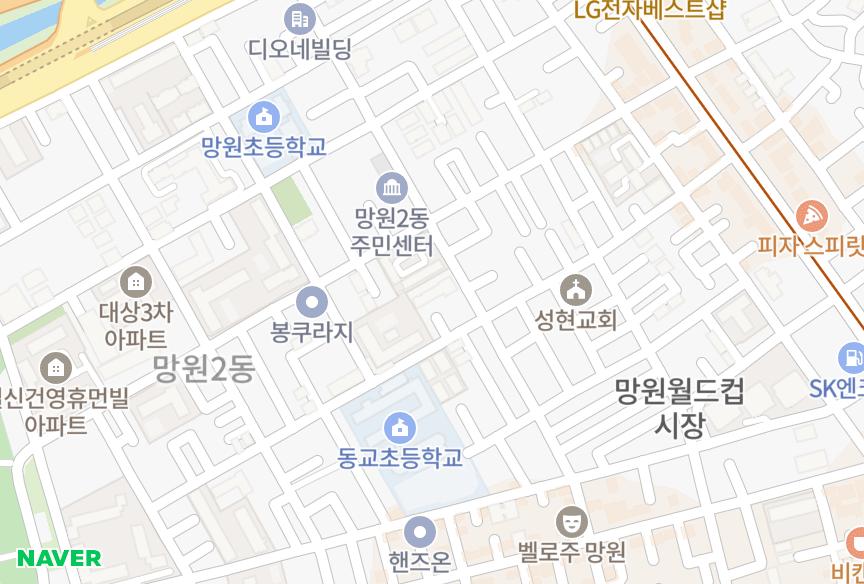 서울특별시 마포구 망원동 뉴성신 위치·실거래 시세 지도