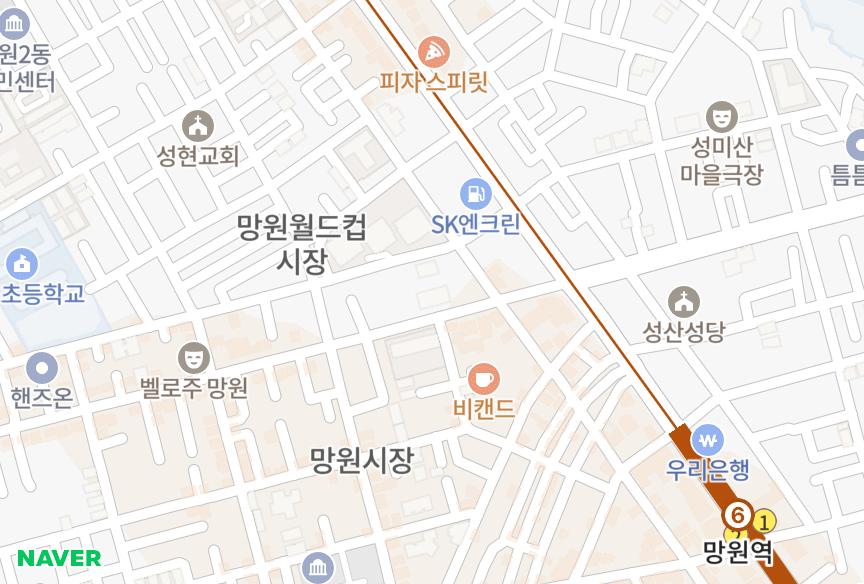 서울특별시 마포구 망원동 목화 위치·실거래 시세 지도