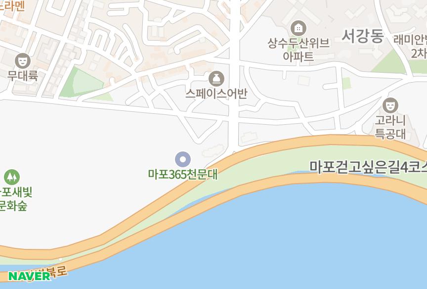 서울특별시 마포구 상수동 밤섬리버베르빌 위치·실거래 시세 지도