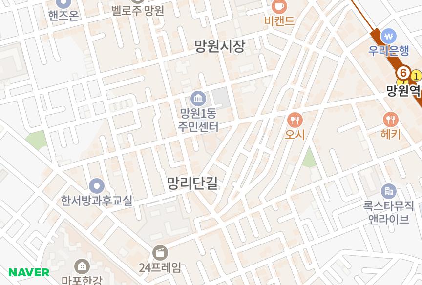 서울특별시 마포구 망원동 해오름주상복합 위치·실거래 시세 지도