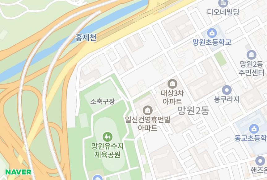 서울특별시 마포구 망원동 솔루체 위치·실거래 시세 지도