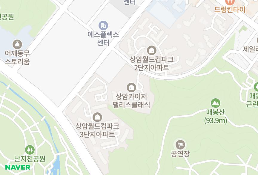 서울특별시 마포구 상암동 상암카이저팰리스클래식 위치·실거래 시세 지도