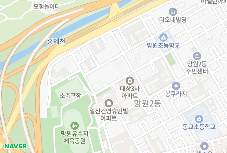 서울특별시 마포구 망원동 솔루체2차 위치·실거래 시세 지도