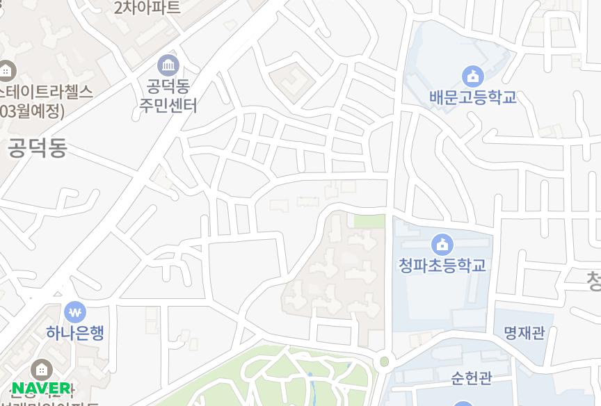 서울특별시 마포구 공덕동 효창그린 위치·실거래 시세 지도