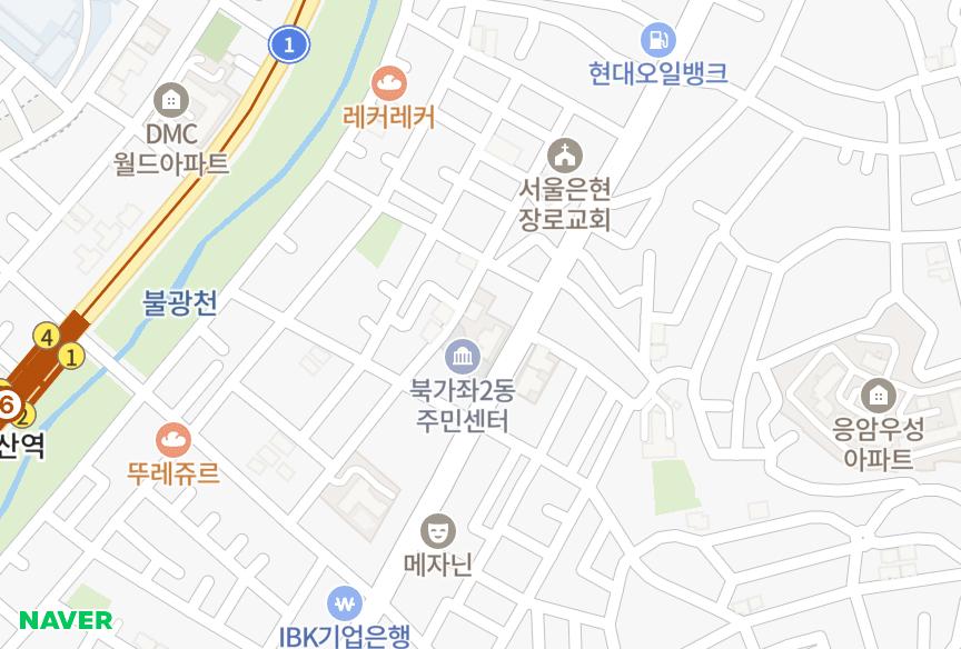 서울특별시 서대문구 북가좌동 대경아르체 위치·실거래 시세 지도