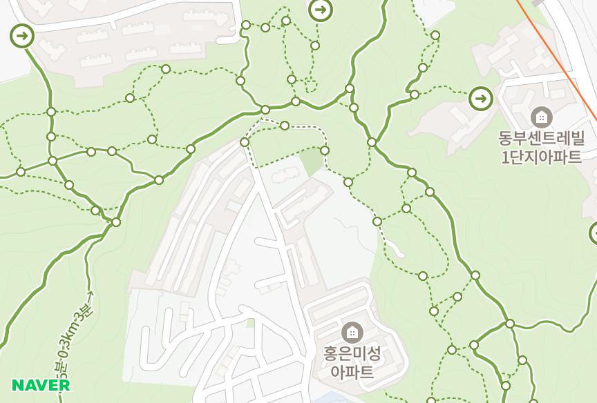 서울특별시 서대문구 홍은동 홍은서강2차 위치·실거래 시세 지도