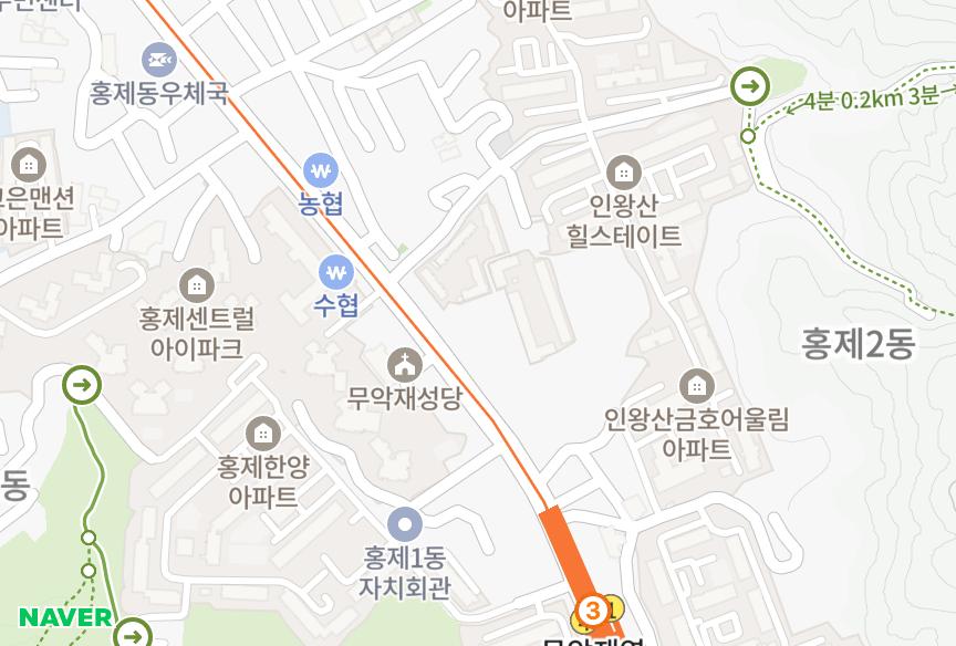 서울특별시 서대문구 홍제동 안산맨숀 위치·실거래 시세 지도