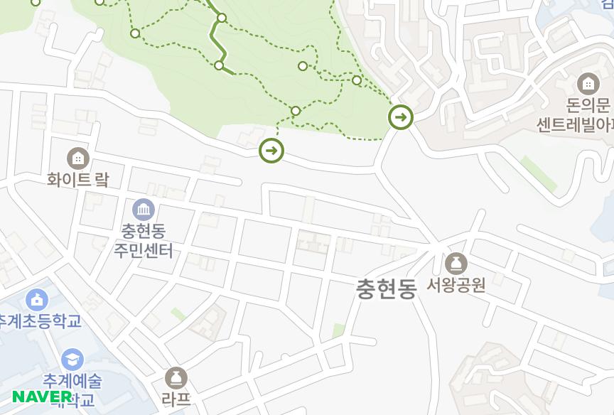 서울특별시 서대문구 북아현동 건일팰리스 위치·실거래 시세 지도