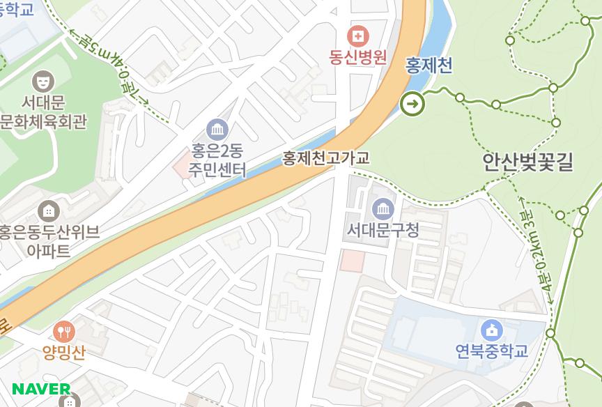 서울특별시 서대문구 연희동 드리밍 위치·실거래 시세 지도