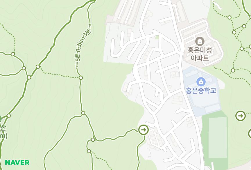 서울특별시 서대문구 홍은동 강림 위치·실거래 시세 지도