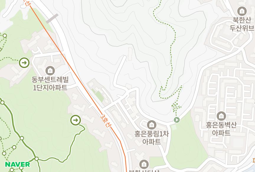 서울특별시 서대문구 홍은동 유림그랑블 위치·실거래 시세 지도