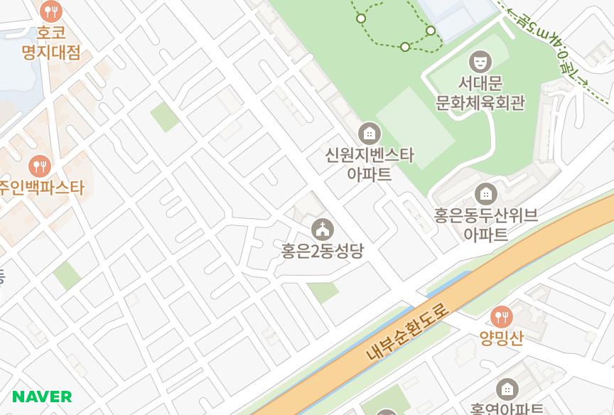 서울특별시 서대문구 홍은동 서강주상복합 위치·실거래 시세 지도
