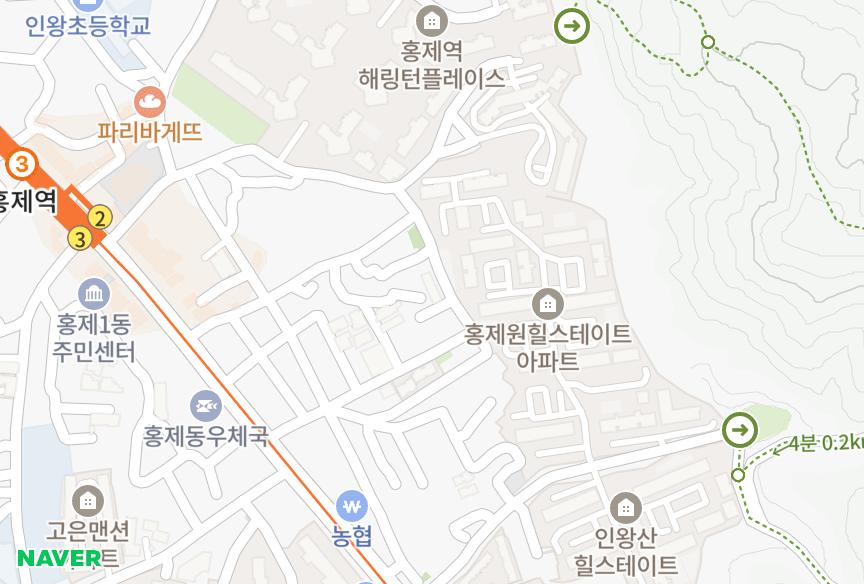 서울특별시 서대문구 홍제동 제니스뷰 위치·실거래 시세 지도