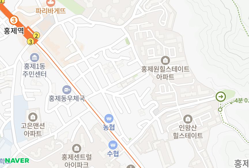 서울특별시 서대문구 홍제동 그레이스 위치·실거래 시세 지도