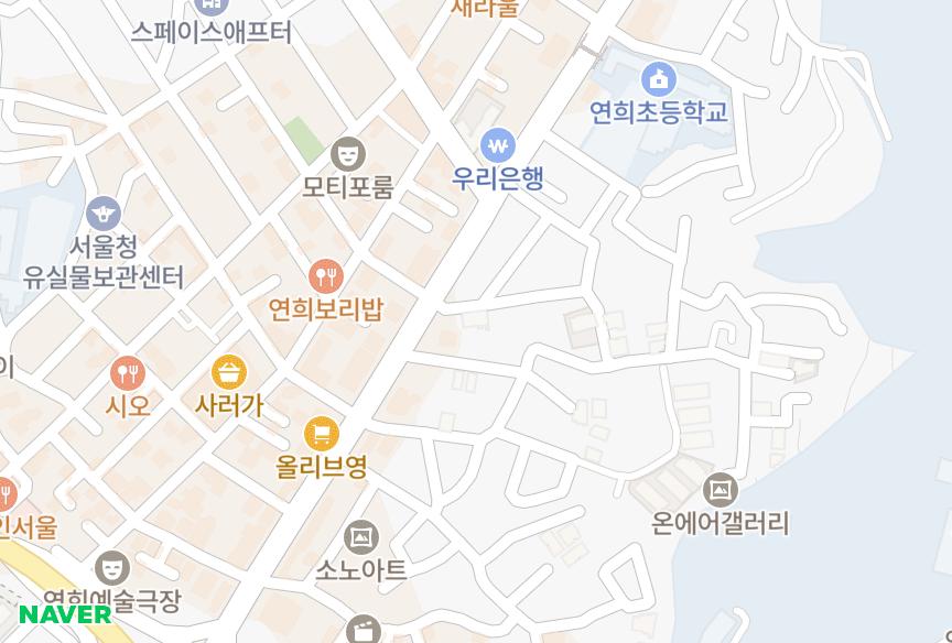 서울특별시 서대문구 연희동 백광 위치·실거래 시세 지도