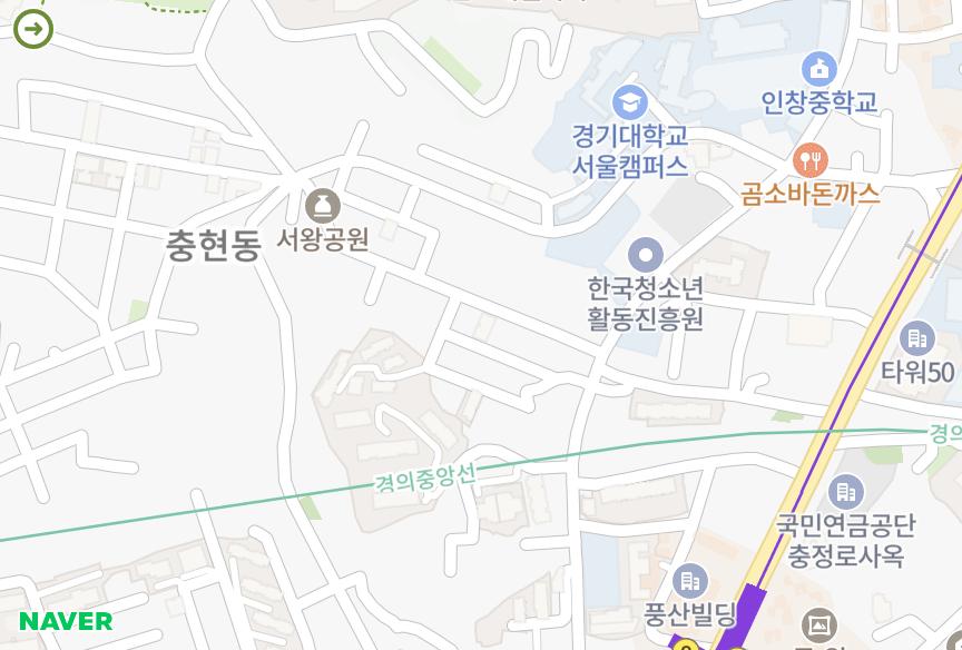 서울특별시 서대문구 충정로3가 새롬 위치·실거래 시세 지도