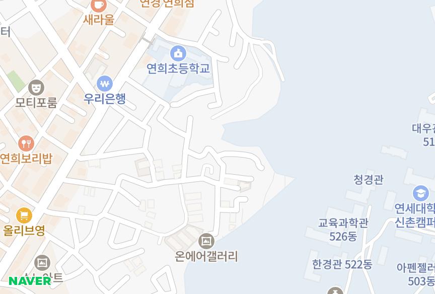 서울특별시 서대문구 연희동 충우하이빌 위치·실거래 시세 지도