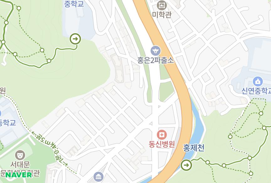 서울특별시 서대문구 홍은동 홍은드림 위치·실거래 시세 지도