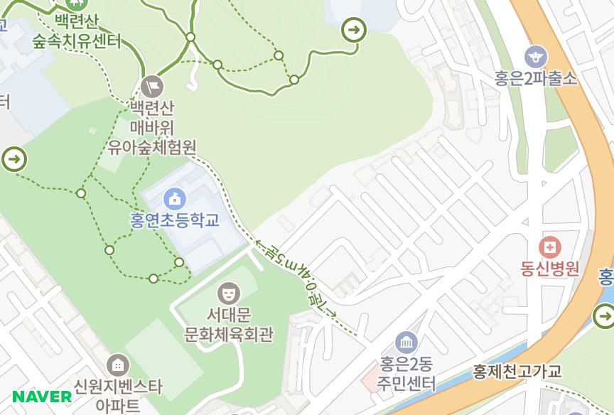 서울특별시 서대문구 홍은동 넥서스빌 위치·실거래 시세 지도