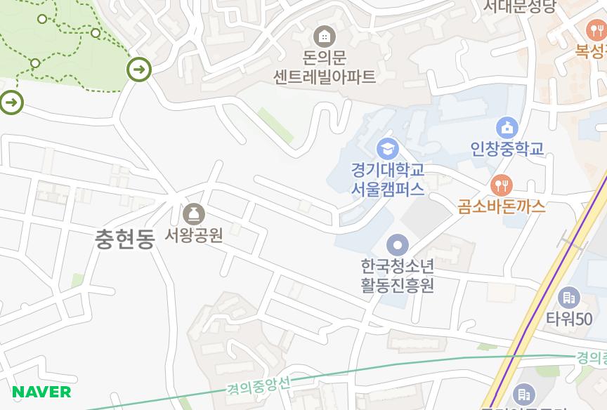 서울특별시 서대문구 충정로3가 동호 위치·실거래 시세 지도