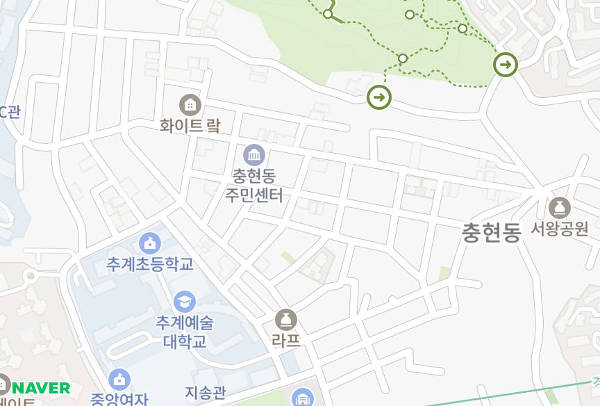 서울특별시 서대문구 북아현동 훼미리 위치·실거래 시세 지도